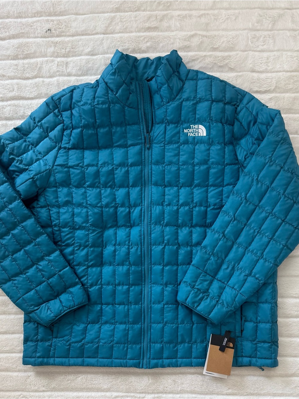 The North Face Men's Thermoball Jacket Packable Digital Steel Blue Size 2XL New